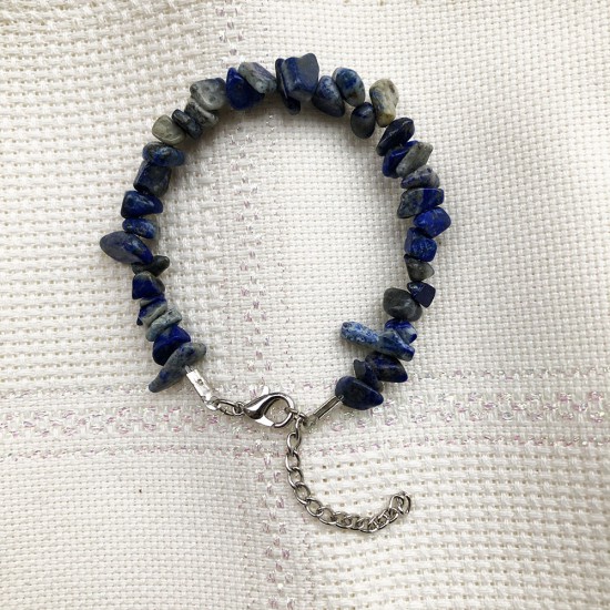 Doğal Lapis Lazuli Taşı Doğal Taş Bileklik - KLCBL0104