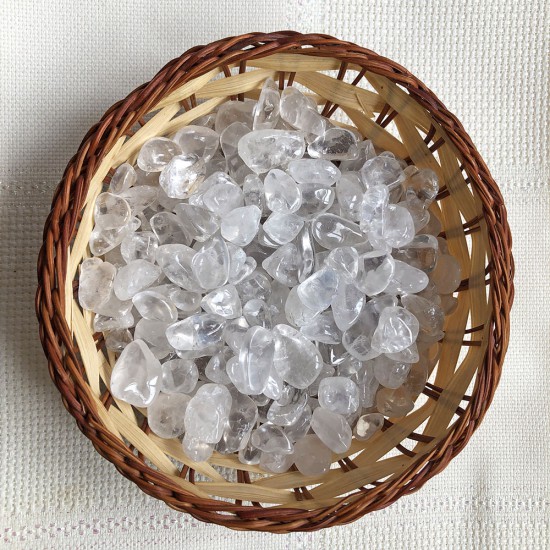10 Adet Ham Doğal Kristal Kuvars Taşı (1-2 CM )- KLCKT0097
